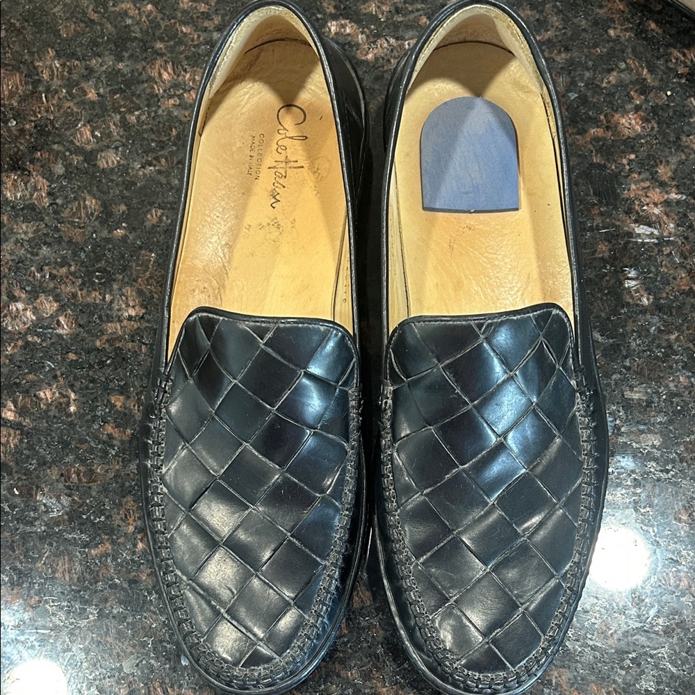 Cole Haan Collection Woven Leather Loafers, Made in Italy, Men's 10.5